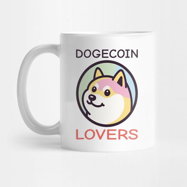 Dogecoin lovers: Pastel Dogecoin Devotee Symbol by RetroWavePrints